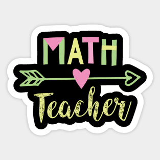 Math Teacher Gift Idea Sticker